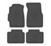 Wielganizator Durban Alfombrillas Coche de moqueta compatibles con Honda Civic Vi sedán 1995-2001 - Juego de 4 Piezas, Grafito, Base engomada
