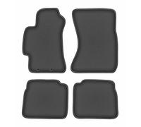 Wielganizator Durban Alfombrillas Coche de moqueta compatibles con Subaru Legacy IV B4 Familiar, sedán, Touring, Wagon 2003-2009 - Juego de 4 Piezas, Grafito, Base engomada