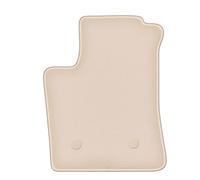 Wielganizator FORTUNA Alfombra de conductor de terciopelo compatible con Renault Espace VI E - TECH HEV 5 plazas a partir de 2023 - 1 pieza, beige, engomada