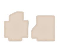 Wielganizator Fortuna Alfombrillas de Coche de Terciopelo compatibles con Nissan E-NV200 Van 2014-2021 - Juego de 2 Alfombrillas de Goma Beige