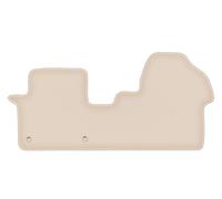 Wielganizator FORTUNA - Alfombrillas delanteras de terciopelo compatibles con Citroen Jumpy III en 2 filas a partir de 2018 - delanteras, 1 unidad, beige, engomadas