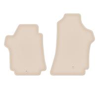 Wielganizator Fortuna Alfombrillas Delanteras de Terciopelo compatibles con Hyundai H1 II Van 2007-2021 - 2 Unidades Delanteras, Beige, engomadas