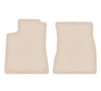Wielganizator FORTUNA Alfombrillas delanteras de terciopelo compatibles con Mercedes GLA H247 Crossover a partir de 2019 - 2 unidades delanteras, beige, engomadas
