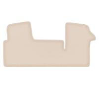 Wielganizator FORTUNA Alfombrillas delanteras de terciopelo compatibles con Opel Movano B van 2010-2022 - Delanteras, 1 unidad, beige, con respaldo de goma