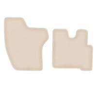 Wielganizator FORTUNA - Alfombrillas delanteras de terciopelo compatibles con VW LT II van 1996-2006 - 2 unidades delanteras, beige, engomadas