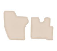 Wielganizator Fortuna - Juego de 2 Alfombrillas de Terciopelo compatibles con VW LT II Van 1996-2006, 2 Unidades, Color Beige