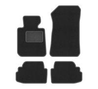 Wielganizator Juego de Alfombrillas de Terciopelo Textil Grafito compatibles con: BMW 1 E82 (2007-2013) Coupe- Velour Fit Alfombrillas de Fieltro punzonado Juego de 4 Piezas - Ajuste