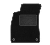 Wielganizator LUX Alfombra de conductor de terciopelo compatible con Audi A4 B6 convertible 2002-2006 - 1 pieza, negro