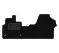 Wielganizator LUX Alfombra de conductor de terciopelo compatible con Citroen Jumpy III, entrega completa a partir de 2018-1 pieza, negro