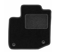 Wielganizator LUX Alfombra de conductor de terciopelo compatible con Honda Civic IX Combi (35 cm) 2011-2016 - 1 pieza, negro