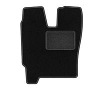 Wielganizator LUX Alfombra de conductor de terciopelo compatible con Iveco Eurocargo II Camión 160 2002-2008 - 1 pieza, negro