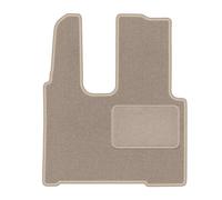 Wielganizator LUX Alfombra de conductor de terciopelo compatible con Mercedes Actros MP4 Cabina estrecha 2011-2019, 1 unidad, beige, engomada