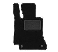 Wielganizator LUX Alfombra de conductor de terciopelo compatible con Mercedes E W213 Coupé a partir de 2015-1 pieza, negro