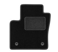 Wielganizator LUX Alfombra de conductor de terciopelo compatible con Toyota C-Hr II crossover a partir de 2024-1 pieza, negro