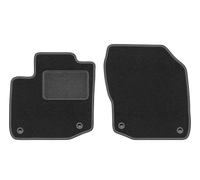 Wielganizator Lux - Alfombrillas de Terciopelo Delanteras aptas para Honda Civic IX Kombi (35 cm) 2011-2016 - 2 Piezas, Grafito, Parte Inferior de Goma