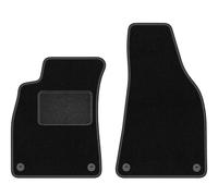 Wielganizator LUX Alfombrillas de terciopelo delanteras de coche compatibles con Audi A4 B6 convertible 2002-2006 - delanteras, 2 piezas, negro