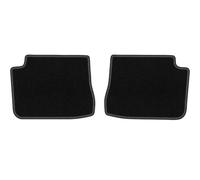 Wielganizator LUX Alfombrillas de terciopelo traseras de coche compatibles con Jeep Avenger Electro Crossover desde 2023 - 2 piezas traseras, negro
