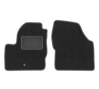 Wielganizator Lux Alfombrillas Delanteras de moqueta compatibles con Land Rover Freelander II SUV 2006-2014 - Juego Delantero de 2 Piezas, Grafito, con Refuerzo Conductor