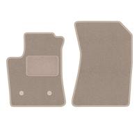 Wielganizator LUX Alfombrillas delanteras de terciopelo compatibles con Renault Austral E-tech HEV SUV a partir de 2022, juego delantero, 2 unidades, beige, engomadas