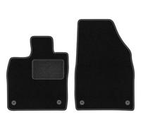 Wielganizator LUX Terciopelo alfombrillas delanteras aptas para Cupra Born Hatchback a partir de 2021 - 2 piezas, color negro