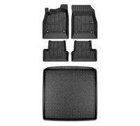 Wielganizator MotoLine Alfombrillas TPE compatibles con Chevrolet Cruze I (2012-2016), 4 + 1 Bandeja de Maletero 15030