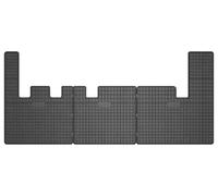 Wielganizator SolidPRO Alfombrillas de Goma compatibles con Ford Transit Custom Furgoneta 2.ª Fila 2012-2021 - Juego de 3 para la Segunda Fila, Negro, Borde de 1,5 cm
