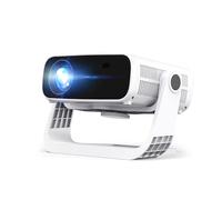 Wielio Nuevo proyector inteligente 2025, aplicaciones integradas, compatible 1080P 4K, WiFi 6 y Bluetooth 5.2, bajo ruido ventilador <30dB, soporte 120°