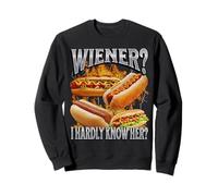 Wiener? Apenas conozco a su divertido perrito caliente Glizzy Meme Bootleg Sudadera