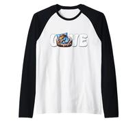 Wiener Dog In Snowflake Winter Pajamas I Love My Dachshund Camiseta Manga Raglan