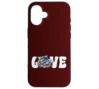 Wiener Dog In Snowflake Winter Pajamas I Love My Dachshund Carcasa para iPhone 16