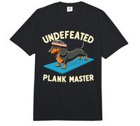 Wiener Dog Workout Undefeated Plank Master Sports Dachshund Comfort Colors Adult Heavyweight T-Shirt