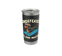 Wiener Dog Workout Undefeated Plank Master Sports Dachshund Vaso térmico de acero inoxidable de doble pared