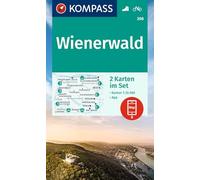Wienerwald 2-Set (208): inklusive Karte zur offline Verwendung in der KOMPASS-App. Fahrradfahren.