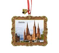 Wiesbaden Alemania - Adorno colgante para árbol de Navidad, recuerdo de viaje, decoración de fiesta de Navidad