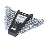 WIESEMANN 1893 Juego de 12 llaves combinadas de 1/4" - 15/16" Set de llaves inglesas con soporte 80362