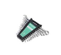 WIESEMANN 1893 Juego de 12 llaves combinadas de 6-22 mm con 72 dientes Juego de llaves con portaherramientas| 81055