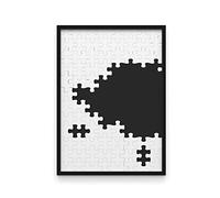 WIETRE Marco de puzle (98 x 75 cm, apto para marco de aluminio Ravensburger 2000), color negro