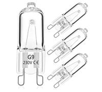 Wieyily Bombilla Halógena G9 25W para Horno, Blanco Cálido 2700K, 4 Piezas | 300°C Resistente al Calor, 230V Lampara Halogena G9 Regulable para Horno, Microondas, Candelabros, Lámparas de Mesa