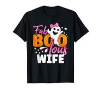 Wife Halloween Fab Boo Lous para Mujer Camiseta