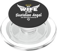 Wife Is My Angel She Watches Over Me In Memory PopSockets PopGrip para MagSafe