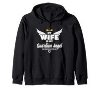 Wife Is My Angel She Watches Over Me In Memory Sudadera con Capucha