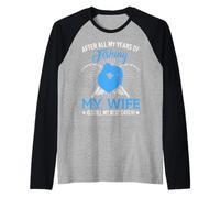 Wife Is My Best Catch Gráfico Acuarista De Pescado Divertido Camiseta Manga Raglan