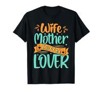 Wife Mother Coffee Lover Funny Mother's Day Coffee For Mom Camiseta