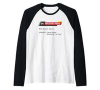 Wife Seems Upset! Update: False Alarm, She Said 'I'm Fine'. Camiseta Manga Raglan