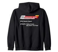 Wife Seems Upset! Update: False Alarm, She Said 'I'm Fine'. Sudadera con Capucha