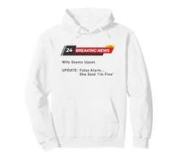 Wife Seems Upset! Update: False Alarm, She Said 'I'm Fine'. Sudadera con Capucha
