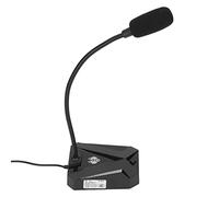 Wifehelper Micrófono de Escritorio, Micrófono de PC Reducción de Ruido Anti Interferencia para Conferencias para Karaoke para Juegos (Cabeza de león)