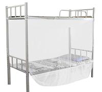 Wifehelper Mosquito Net, 4 Mosquitera con Poste en la Esquina con Dosel para Dormitorio de Estudiantes Mosquitero Doble Doble tamaño Queen (95x195x150cm)