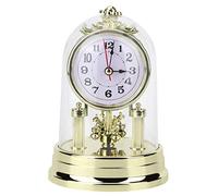Wifehelper Reloj, Reloj de, Relojes de Escritorio Relojes y despertadores Sala de Estilo Retro Europeo Antiguo Reloj de Mesa silencioso para decoración del hogar(#1)