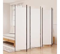WIFESE Biombo Divisor de 6 Paneles de Tela Blanco 300x200 cm Biombos Separadores Biombo Separador De Ambientes Divisorias De Espacios Biombos Separadores Decorativos Biombo Elegante
